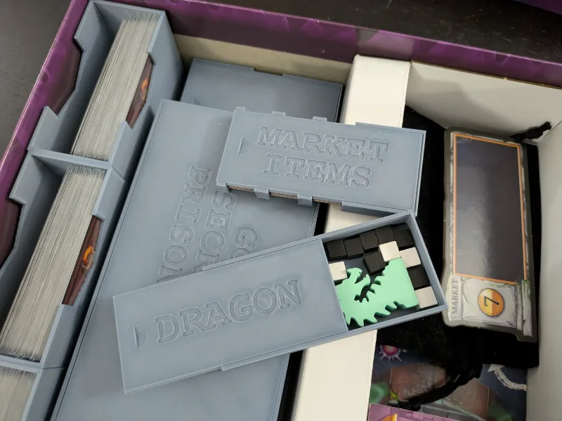 Clank! Catacombs Inserts - Remixed with Dragon Box