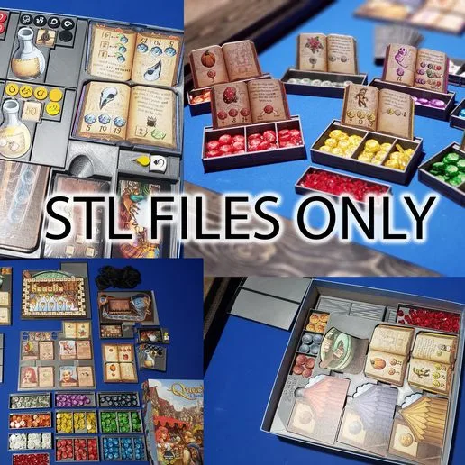 STL Files for The Quacks of Quedlinburg & both expansions in one box
