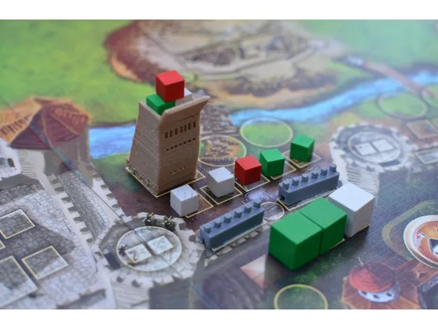 Stronghold - Siege tower - Boardgame components