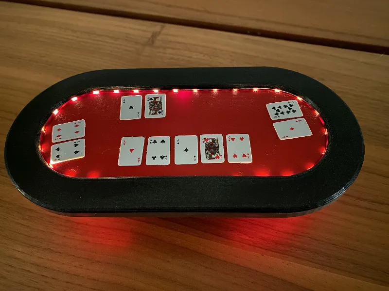 Miniature poker table