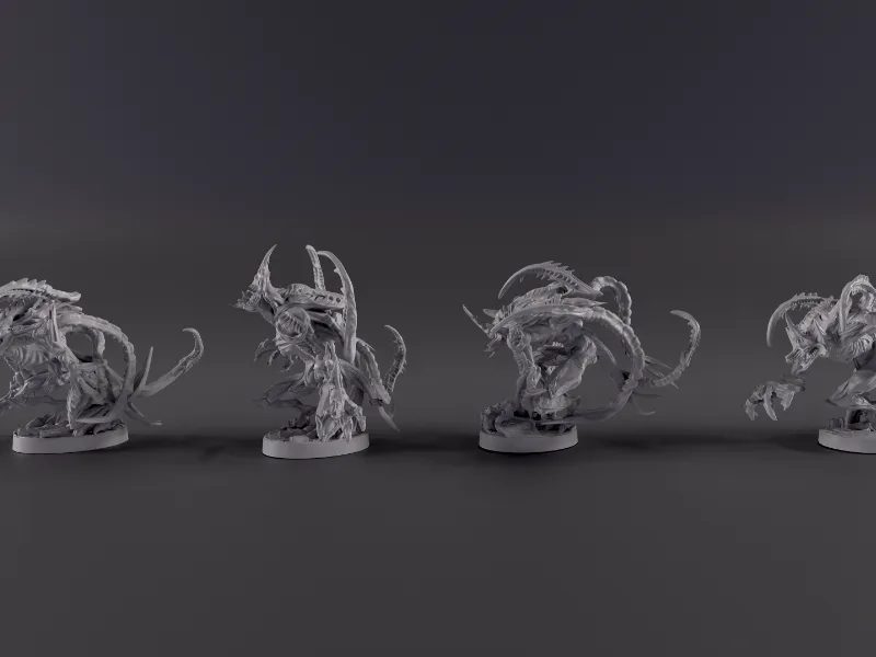 Nemesis Retaliation monster models, minion bugs, 4 sculpts, Nemesis Retaliation Drone