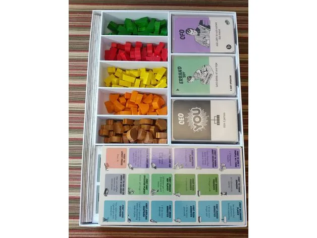 Food Chain Magnate Organizer (BGG Dry Erase Milestone Boards & Card Accordion).