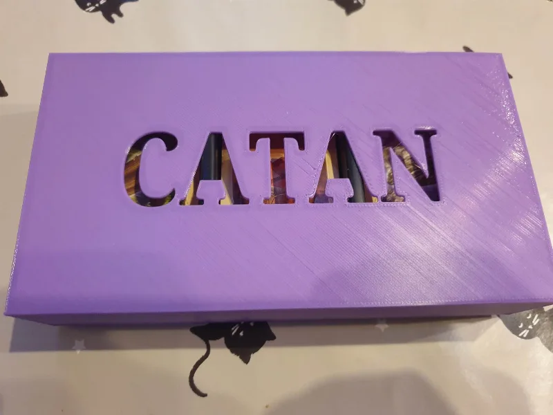 Catan cards cover - Couvercle pour le rangement de cartes Catan