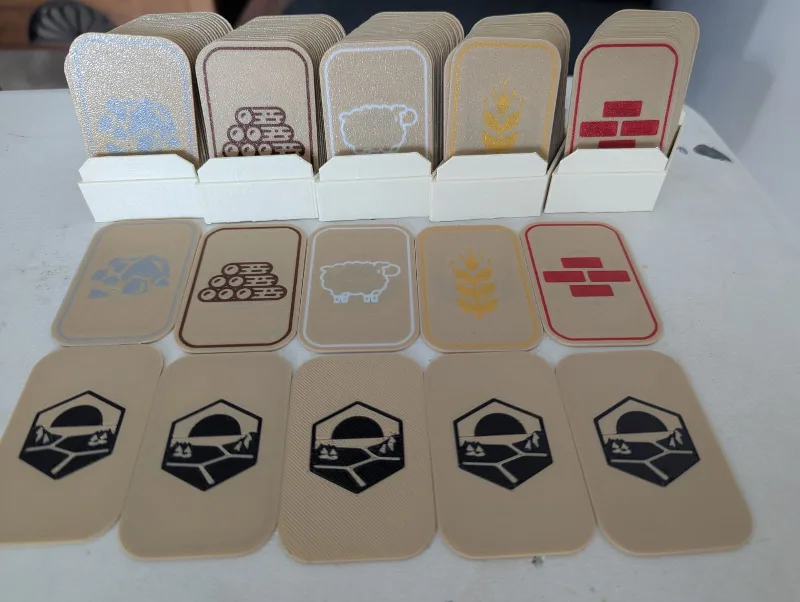 Catan Resource cards Multicolor