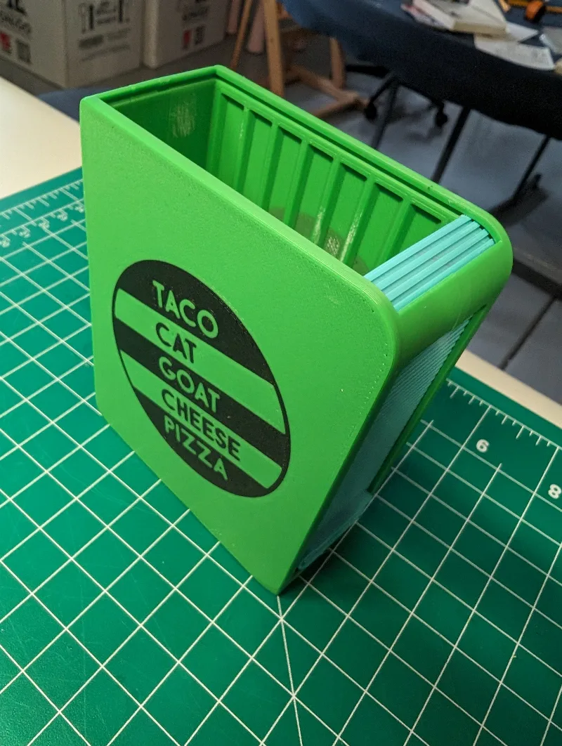 Game box for Taco Cat Goat Cheese Pizza
