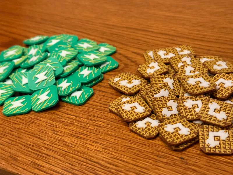 SETI Boardgame Energy & Credit Tokens (NO AMS)