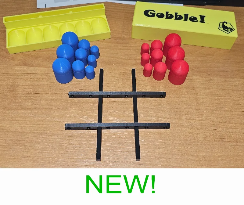 Gobble Gobblers game like Tic Tac Toe or Three in a Row