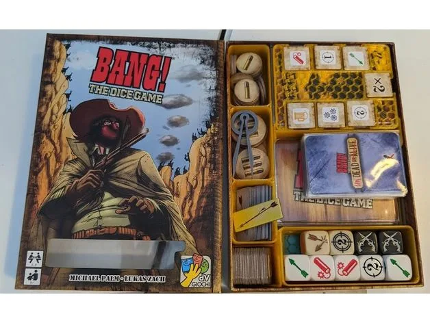 Bang the Dice Game and Expansions Organizer