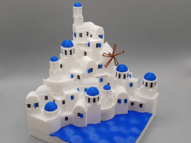 Santorini Diorama