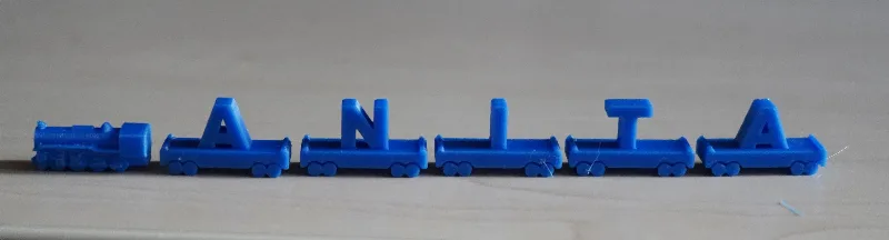 Ticket To Ride Customizable Letter Train Car