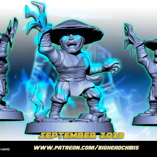 raiden mortal kombat chibi chibi marvel united style