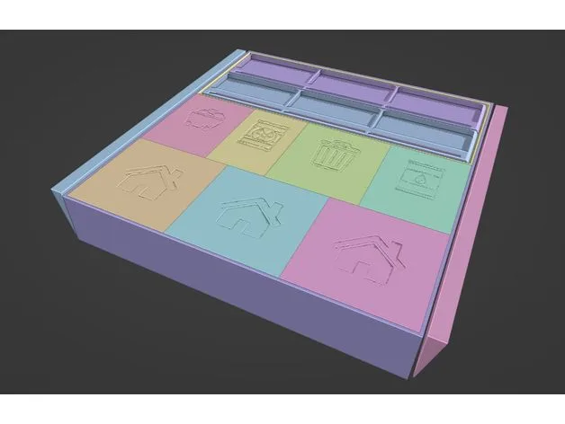 Power Grid organizer (insert - inlay)