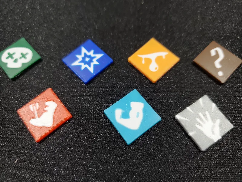 Condition Tokens for Gloomhaven, Frosthaven, Jaws of the Lion