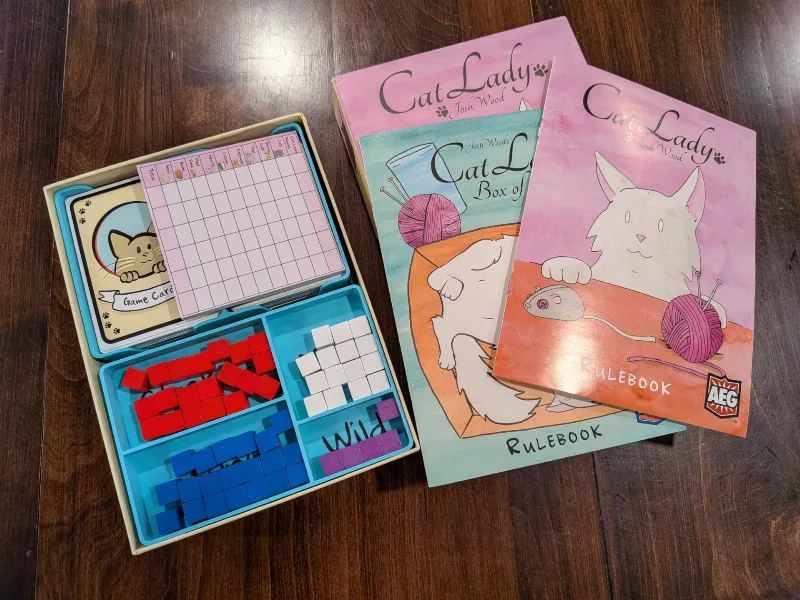 Cat Lady Board Game & Expansion Insert Organizer