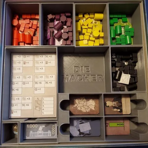 Die Macher Board Game Insert