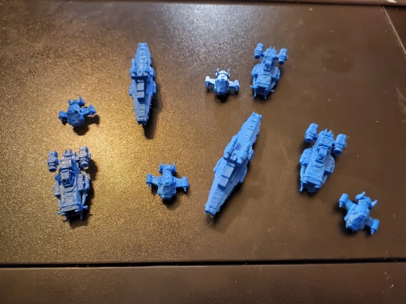 Last Light Spaceships - Blue theme