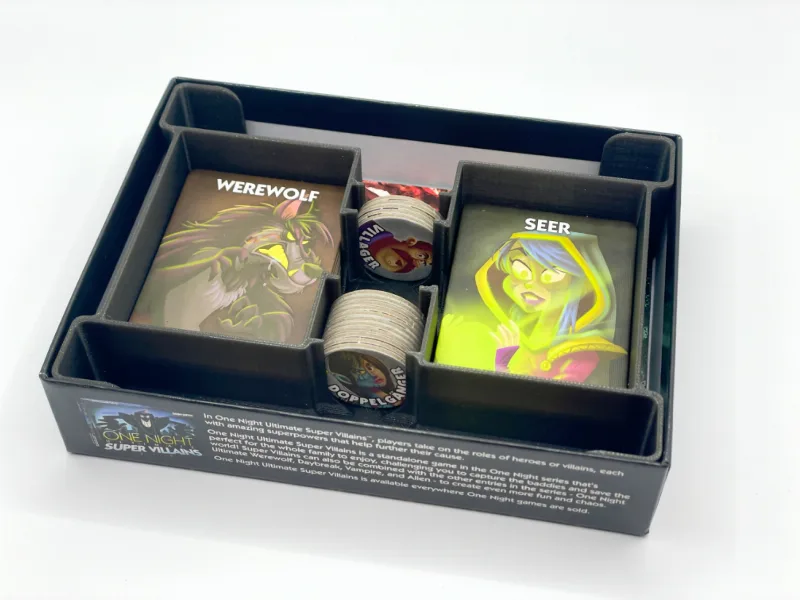 One Night Ultimate Werewolf Game Box Insert