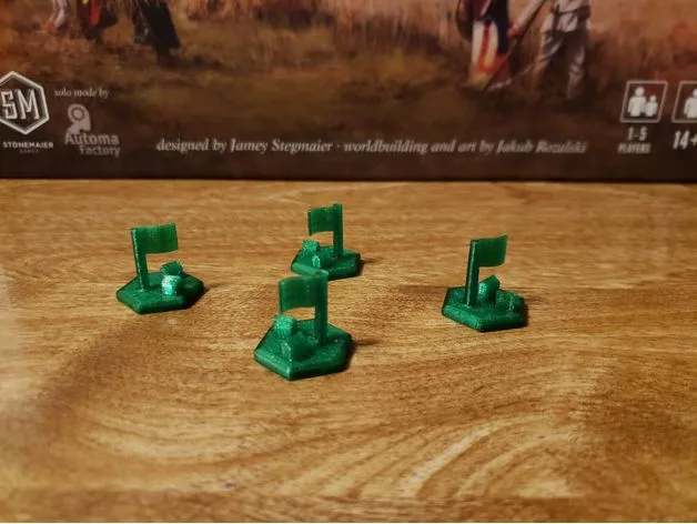 Scythe - Albion Flag Tokens