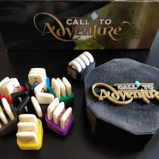 Call to Adventure - Rune holder and Lid, Player token holder