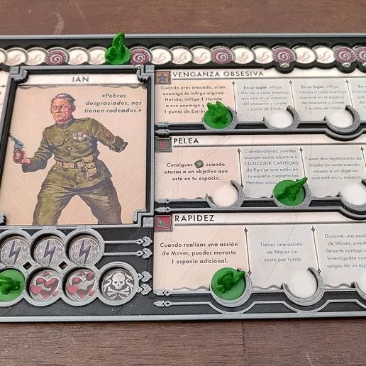Cthulhu Death May Die Player Dashboard / board game player board game Cthulhu Death May Die