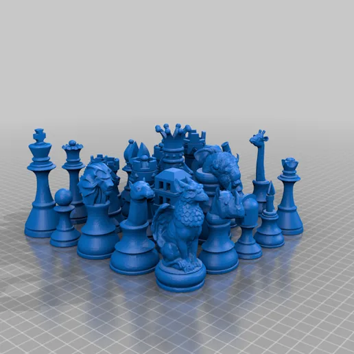 Fairy chess set [large]
