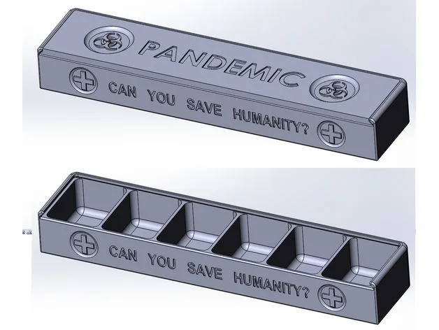 Pandemic Board Game Card and Cube Holders