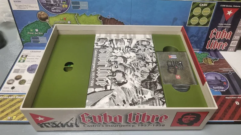 Cuba Libre boardgame sleeved cards holder insert