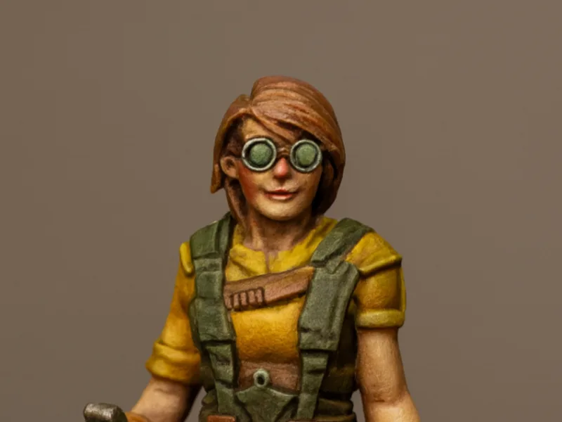 Zombicide miniature - Mechanical Girl