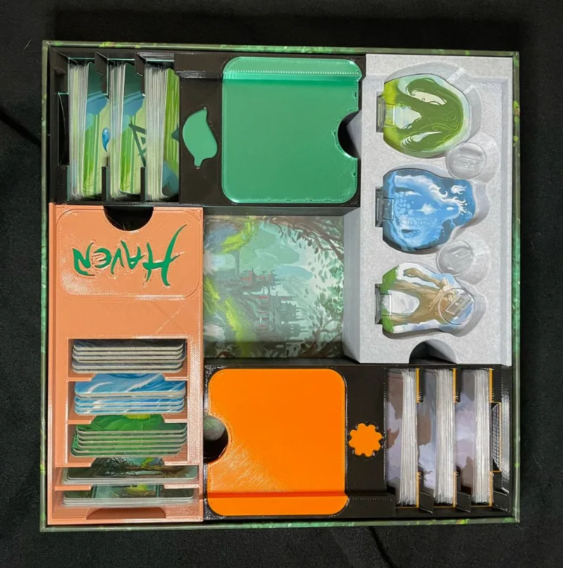 Modular box insert and organiser for Haven