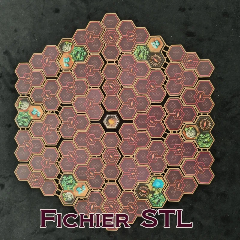 Placement grid for the board game RIVALS 