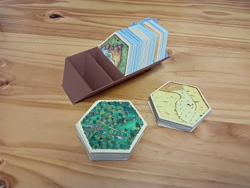 OpenSCAD - Box for the resource fields in Settlers of Catan