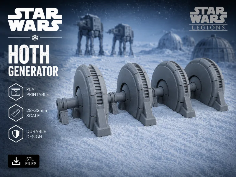 Star Wars Legion Hoth Generator - Tabletop Terrain