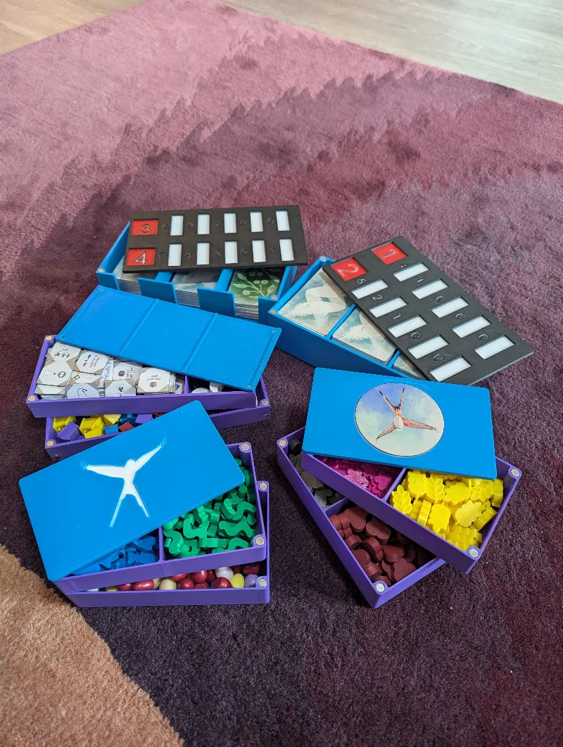 Wingspan Organizer - All Expansions in Original Box - Magnetic - Remix