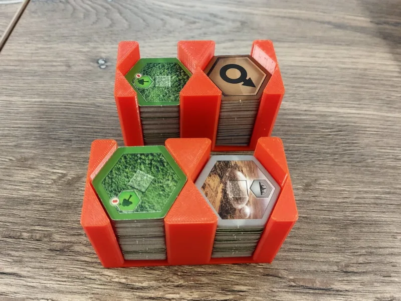 Terraforming Mars Hex Tiles Holder
