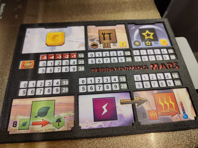 Terraforming Mars player boards - Single color remix