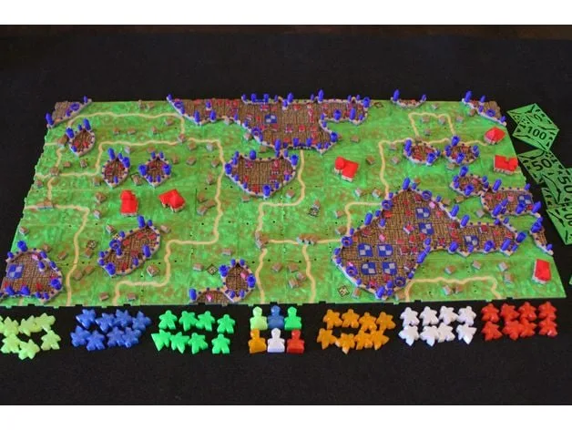 Rifraf 3D Carcassonne Base game