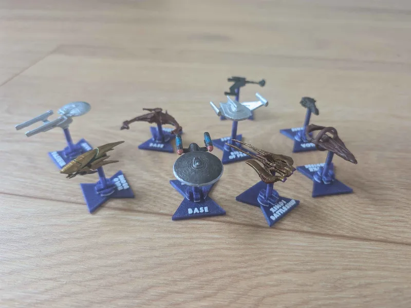 Star Trek Captain's Chair Ship Miniatures