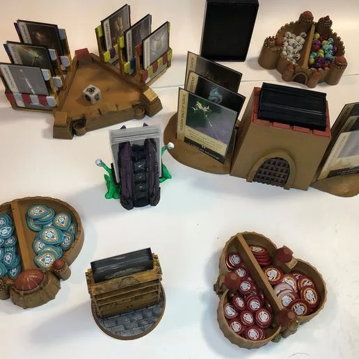 Card and Token Holder Set for Return to Dark Tower by Restoration Games