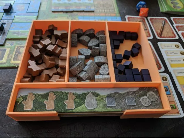 Bits and Mountain Tile Holder for A Feast For Odin