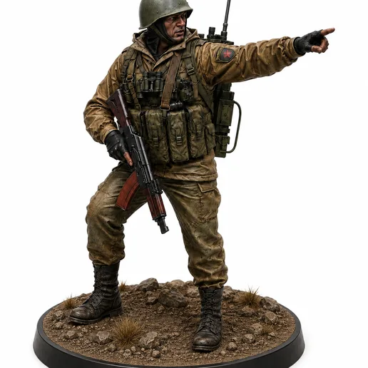 Battlefield Squad Leader STL Modern Military Miniature Model