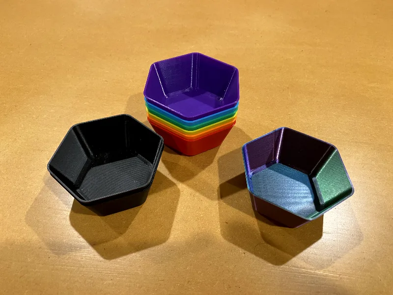 Stackable Container for Game Pieces / Small Parts with Lids