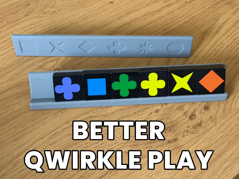 V2 Qwirkle Tile Rack – Angled Holder for Easy Play