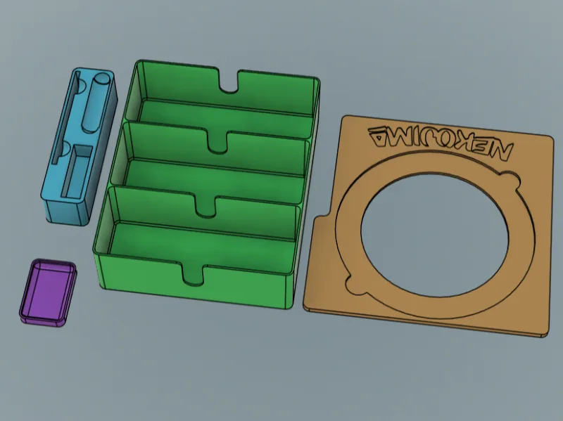 Nekojima board game 3D printed insert
