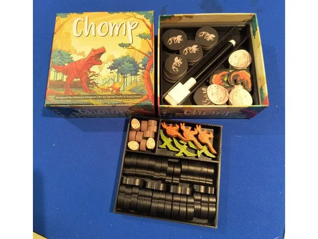 Chomp board game insert and organizer - for deluxe components and expansion