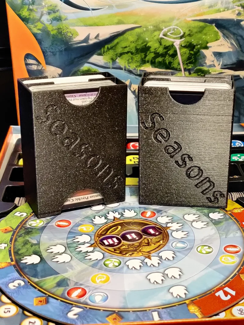 Seasons: unsleeved card deck boxes