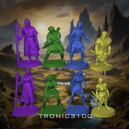Legends of Andor Heroes: Miniature Pack for Tabletop games