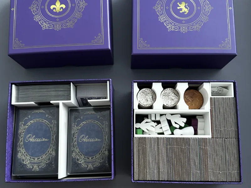Obsession Insert for Base Game Purple Boxes
