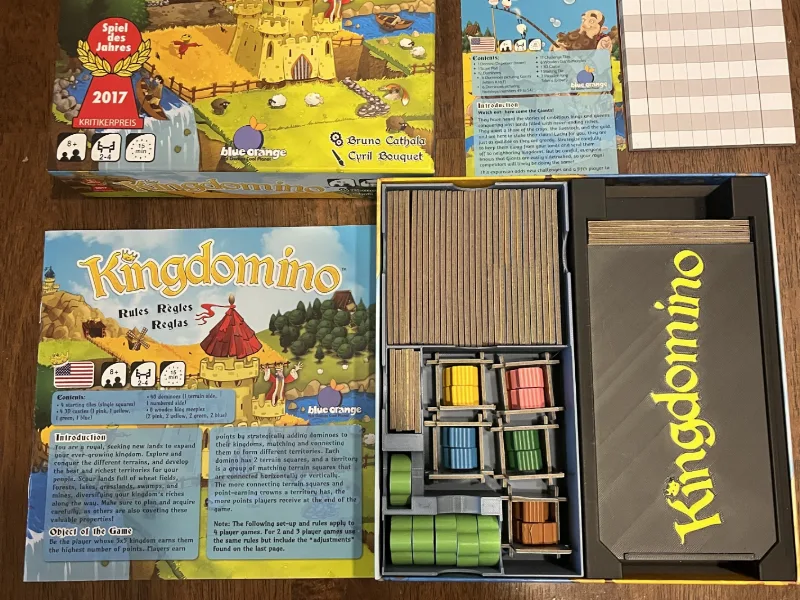 Kingdomino 2017 Blue Orange Ed. Insert + Expansion