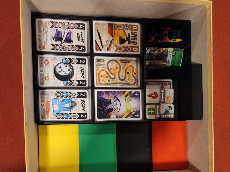 Heat: Pedal to the Metal box insert organizer