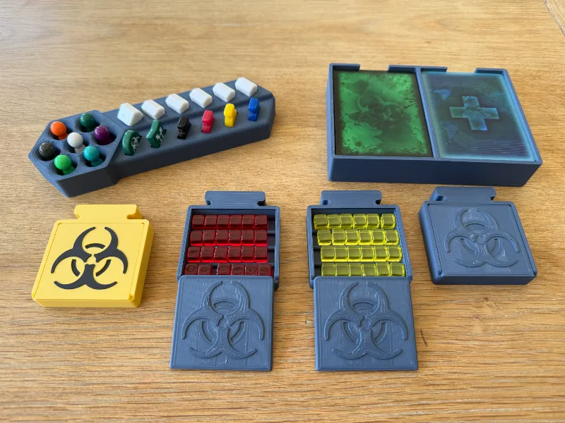 Pandemic Board Game Organizer Inserts